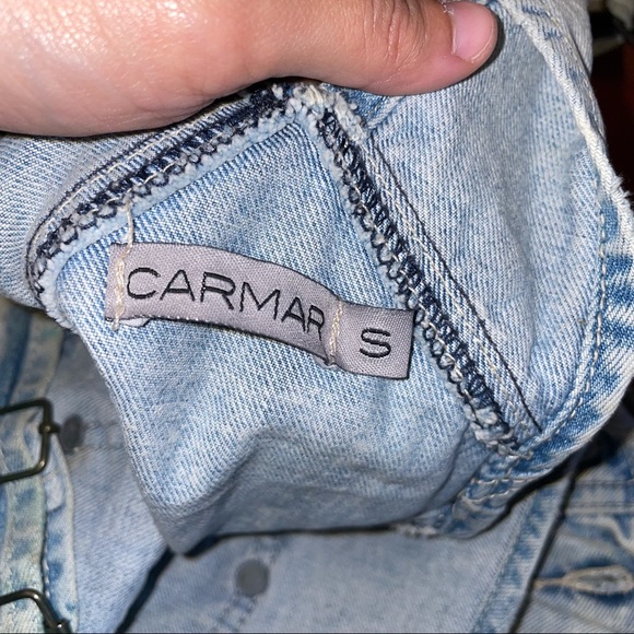 Carmar Ripped Boyfriend Jean Overalls - Picture 5 of 5